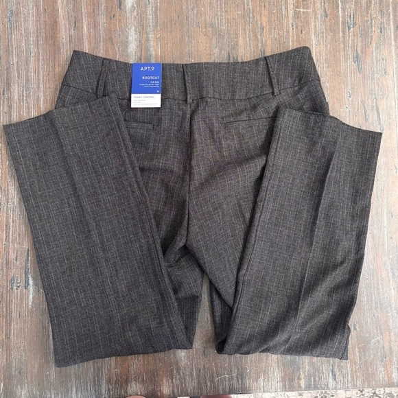 NWT Apt. 9 Charcoal Bootcut Mid Rise Tummy Control Pants - Picture 9 of 9